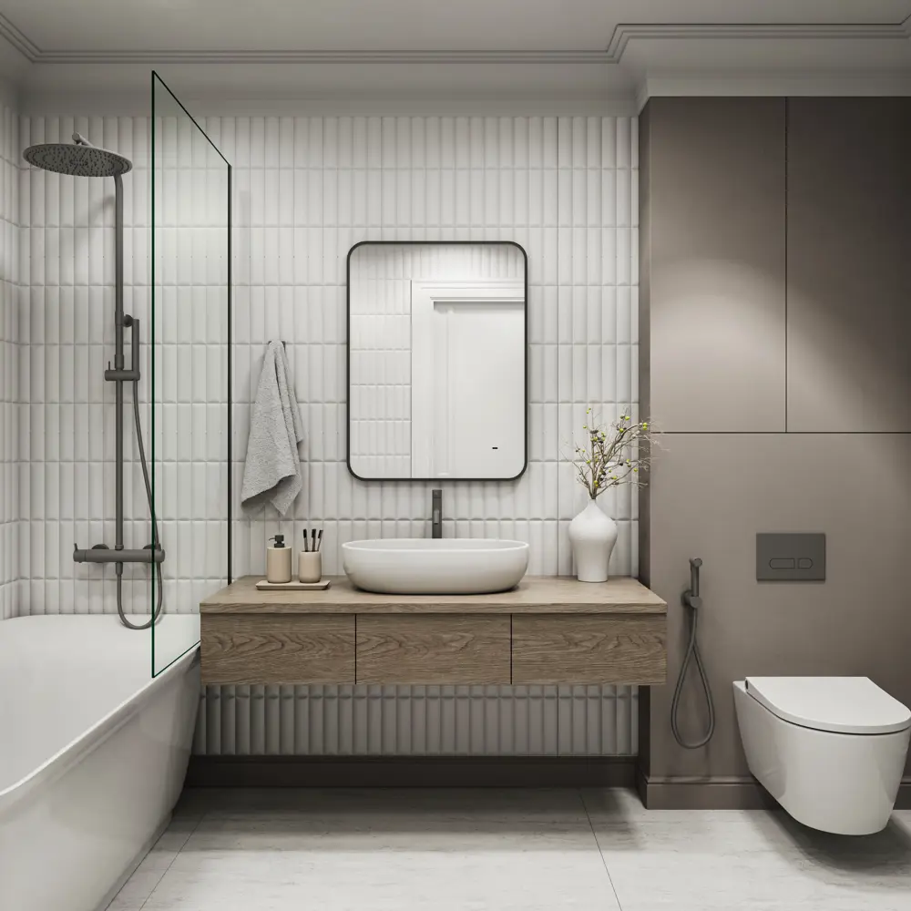 Зеркало в ванную комнату Luster 60x80 см с подсветкой CONTINENT Зеркало с LED-подсветкой STLM-2003794 - Вид №4