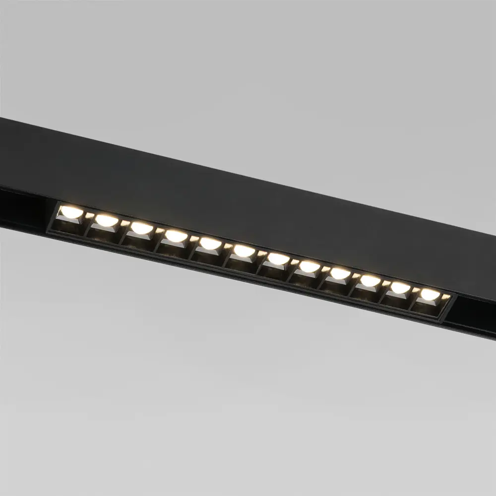 Трековый светильник Elektrostandard Slim Magnetic магнитный 12 Вт 4200K 5 м² цвет черный 85069967 STLM-2159008  - Вид №1