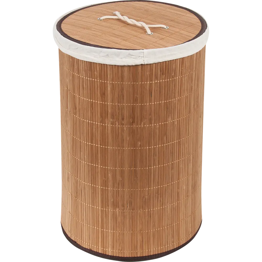 Корзина для белья складная круглая, 40 л, бамбук STORIDEA Без серии STLM-2100434