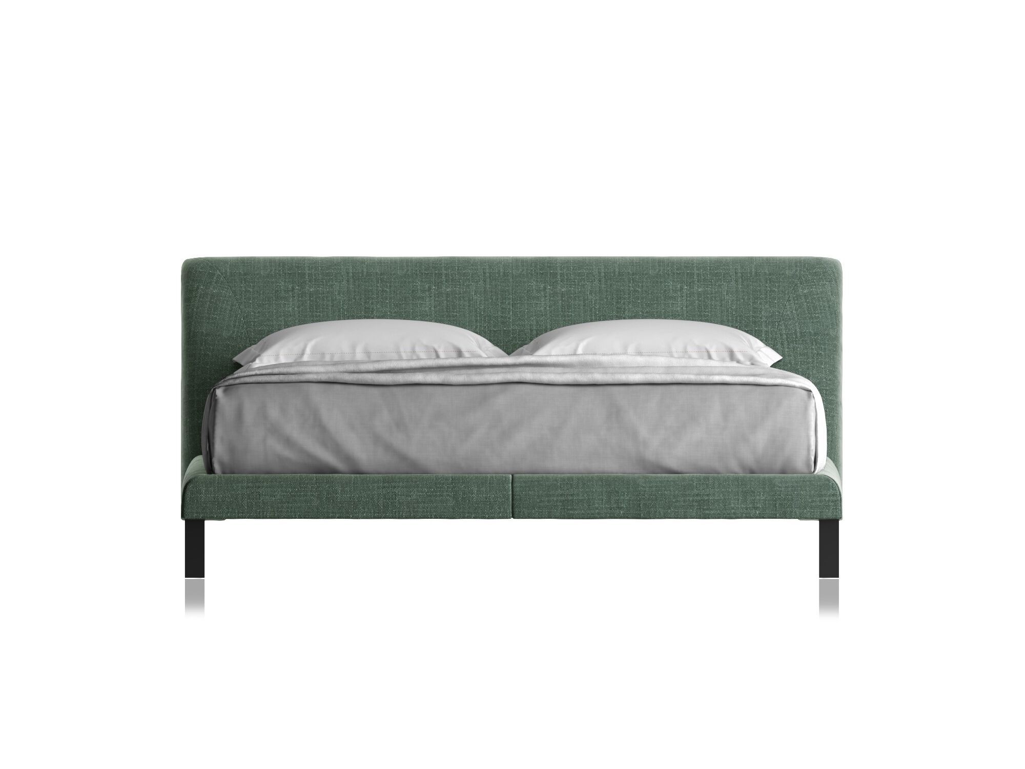 Двуспальная кровать из ткани с мягким изголовьем Natuzzi Italia DIAMANTE ARCH-00020998 - Вид №1