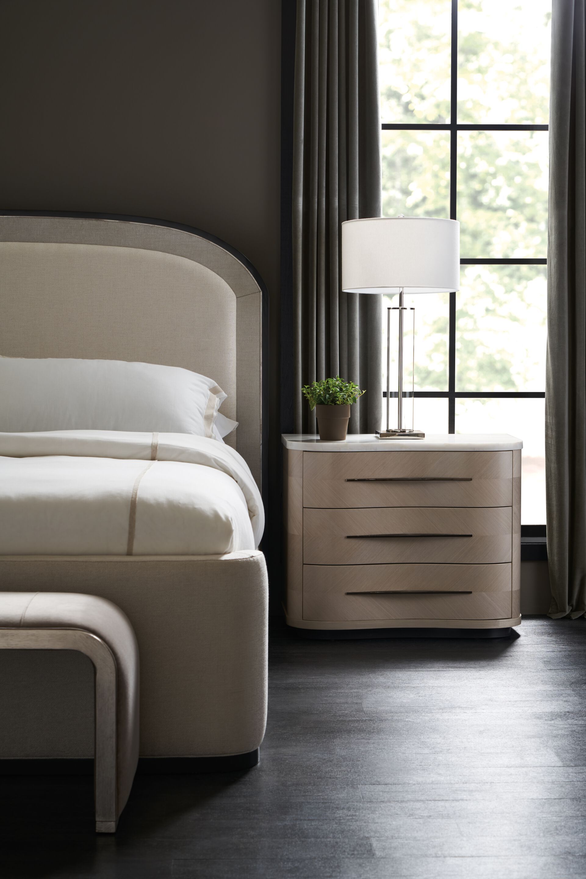 Прямоугольная мраморная тумбочка с ящиками Caracole NOMADIC ARCH-00132767 - Вид №3