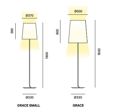 Напольная лампа из ткани и металла Quadrifoglio Group Design Lighting ARCH-00132835 - Вид №9