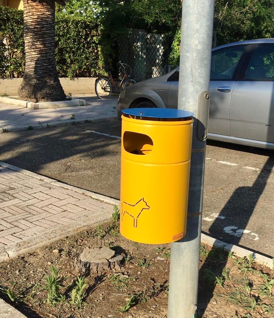 Металлическая стойка для мусора для собак с крышкой для наружного использования CITYSì TIC TAC ARCH-00086513 - Вид №1