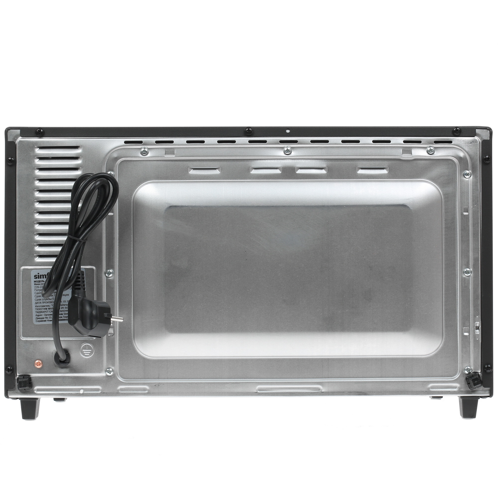 1138446 Мини-печь Simfer M3528 серый STDN-0100969 - Вид №6