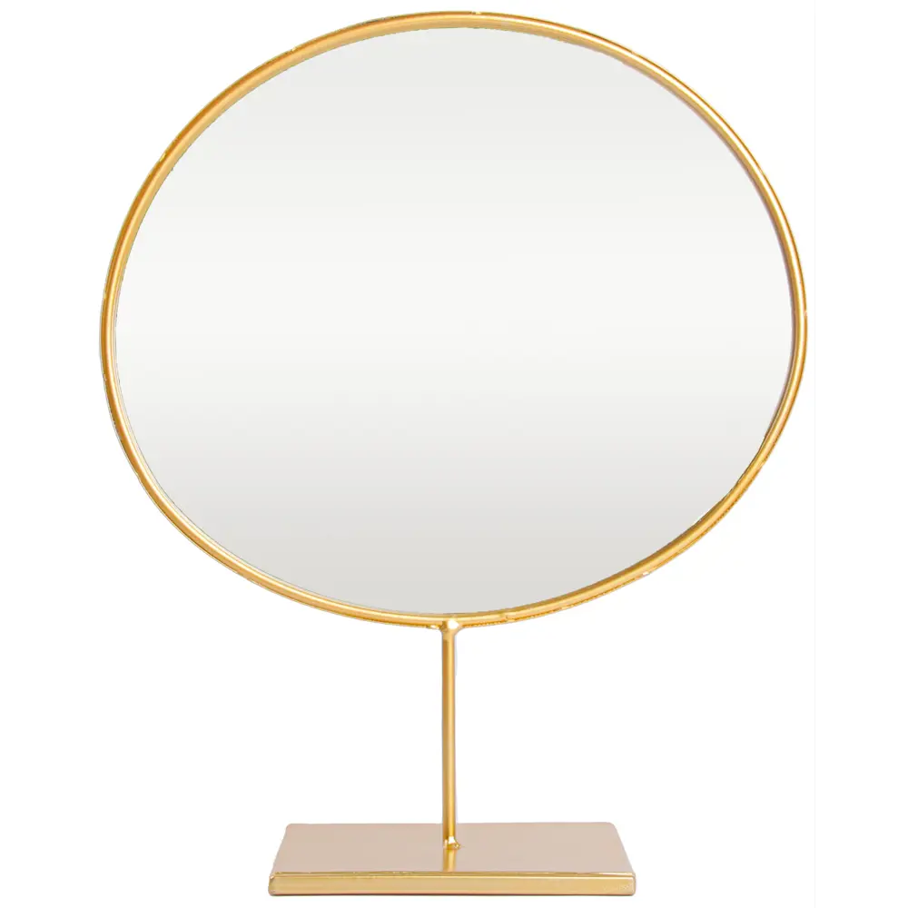 Зеркало декоративное настольное Gold круглое h30 см цвет золотистый Santreyd STLM-2100887 - Вид №2