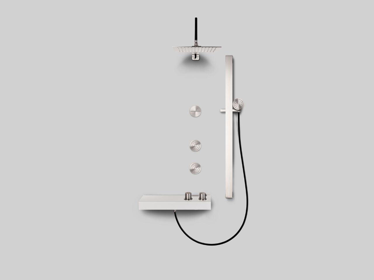 Стержень из нержавеющей стали с ручным душем Cropelli Alyssia ARCH-00082099 - Вид №18