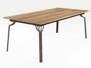 Barel Раскладной прямоугольный обеденный стол из дерева