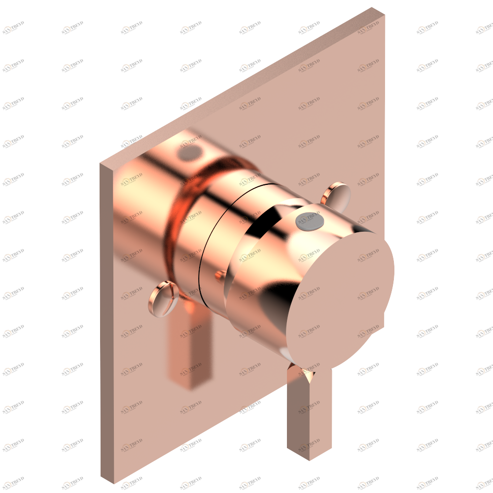 A2A-6540B Внешняя часть смесителя для душа однорычажного встраиваемого в стену 06540 Thg-paris Metropolis Розовое золото A2A 6540B CAT.F