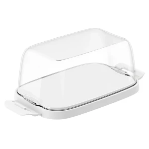 Масленка Idi Land 16x10x7 см пластик цвет прозрачный