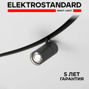 Трековый светильник спот светодиодный Elektrostandard A066517 12 Вт 5 м² цвет черный