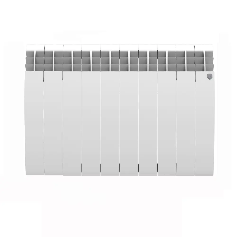 Радиатор секционный Royal Thermo Biliner Alum 500/87 10 секций боковое подключение алюминий белый 82258102 STLM-2034297 - Вид №7