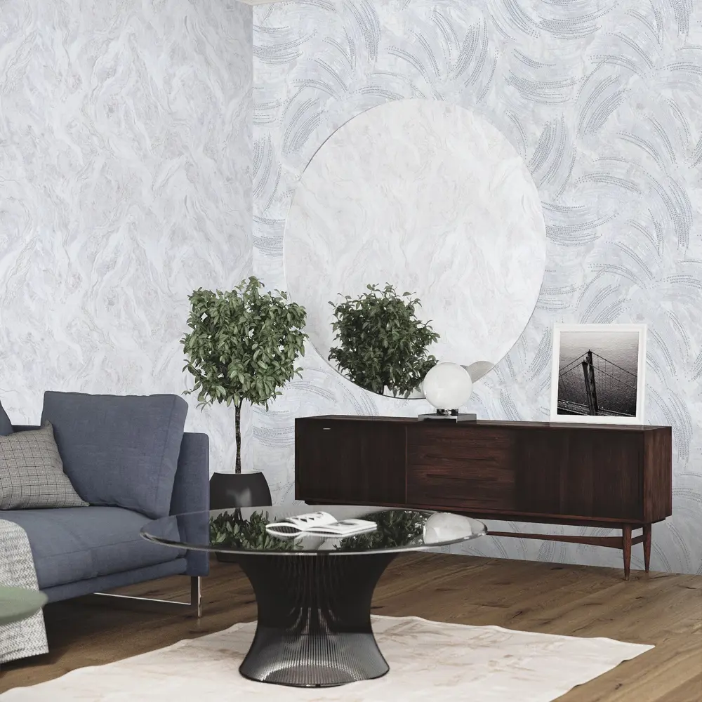 Обои флизелиновые Ornamy Sirius серые 1.06 м OR8033-11 STLM-2027235 - Вид №3