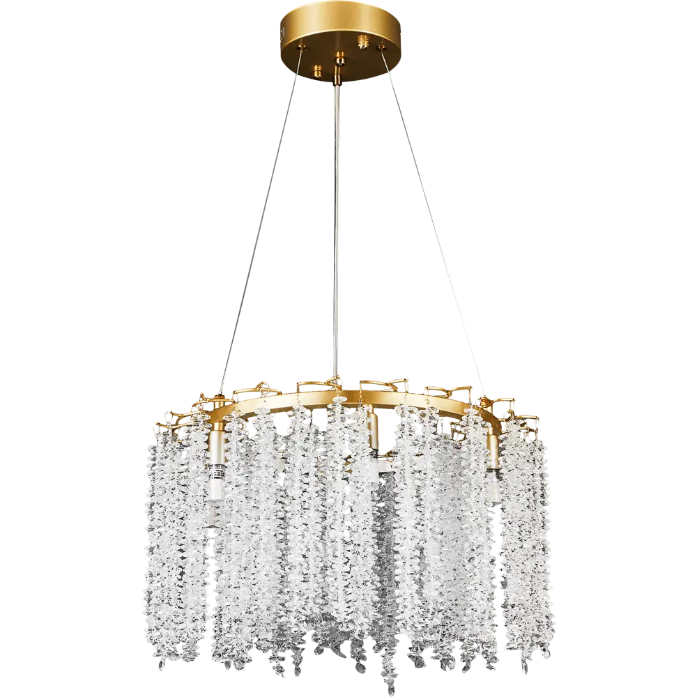 Люстра De City Лайма 6 с хрустальными пластинами для гостиной и спальни 89379446 STLM-1348891 - Вид №2