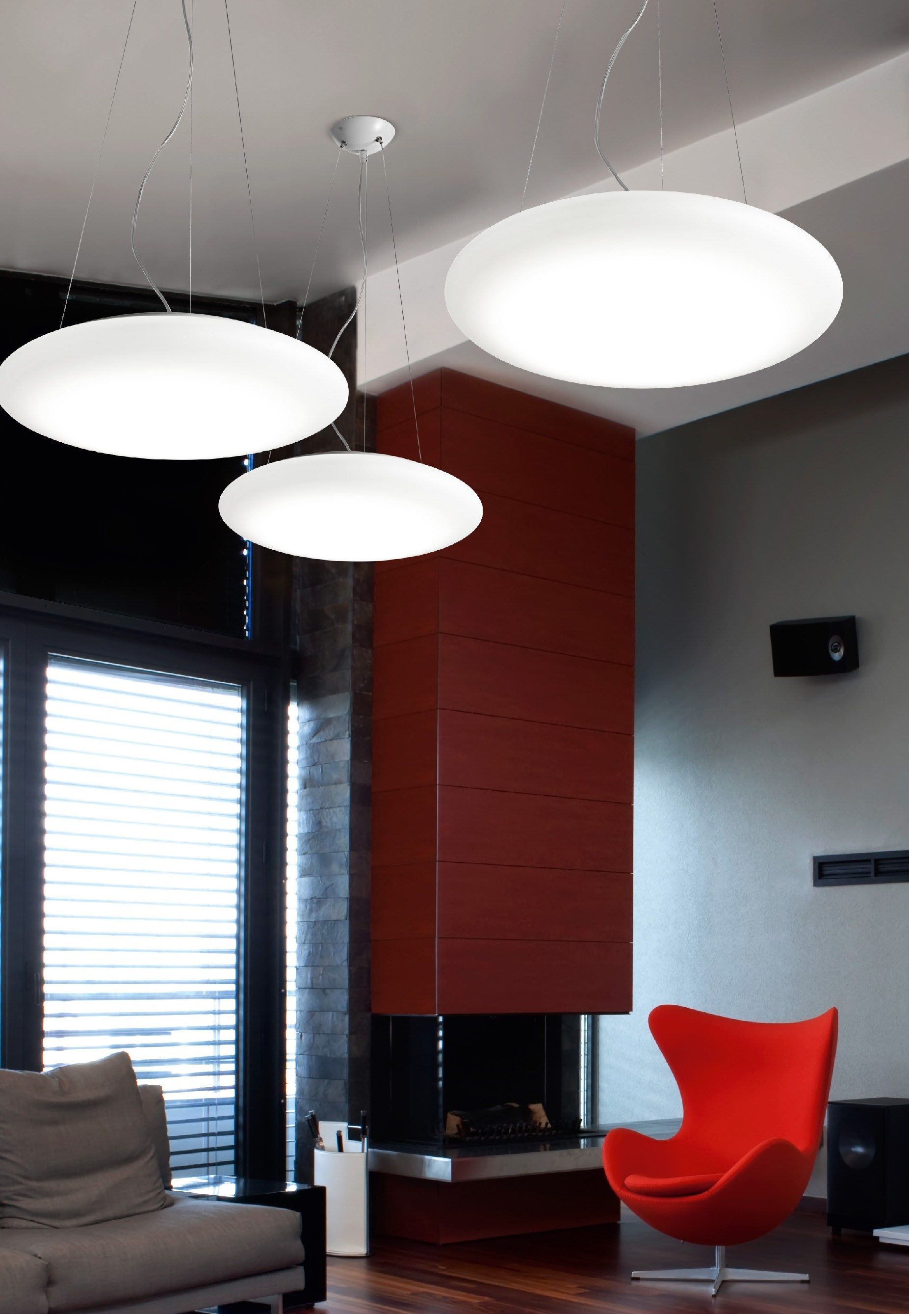 Стеклянный подвесной светильник Zafferano Mentos ARCH-00034241 - Вид №2