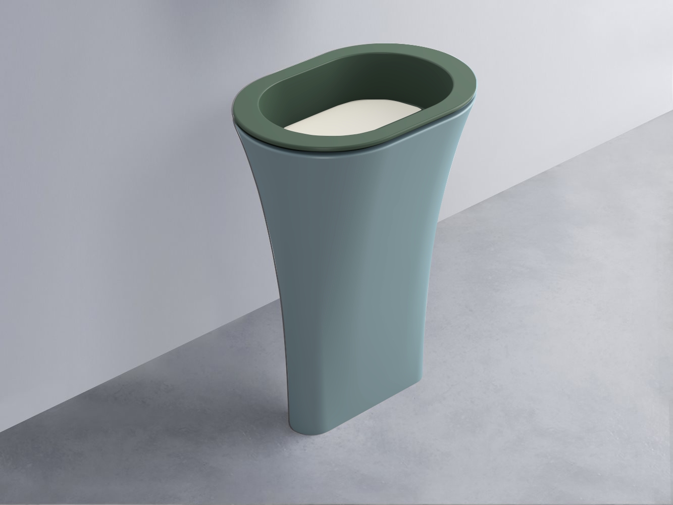 AMLA65-MU+AMPILO-TL+AMCOLO-PL Раковина Amedeo Ovale отдельностоящая cielo Enjoy + Amedeo Ceramica Cielo