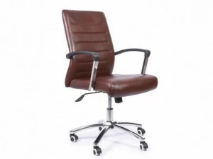 Arrediorg.it® Регулируемое по высоте офисное кресло из экокожи на колесиках
