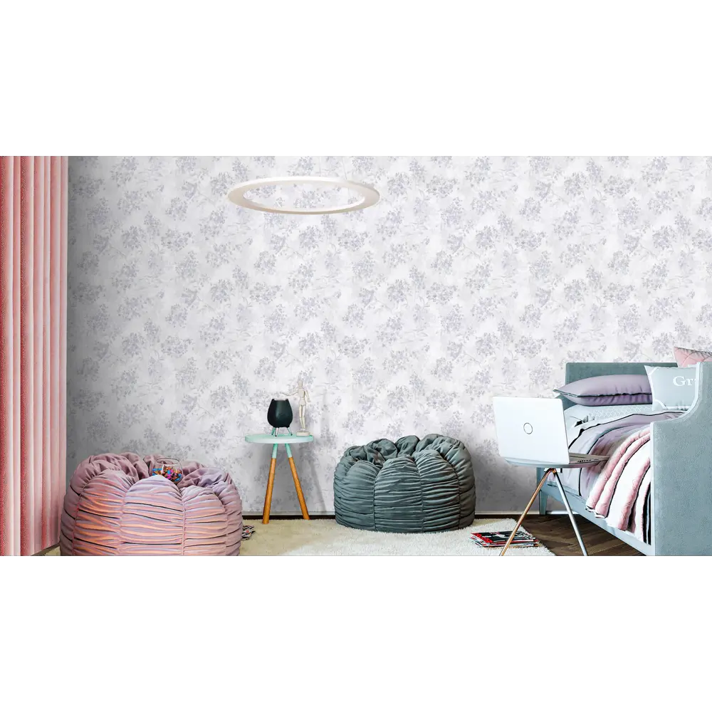 Флизелиновые обои Vog Collection Sasha с растительным рисунком в фиолетово-серых тонах 89425048 STLM-1578774 - Вид №3