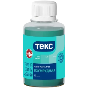 Колер паста Текс Универсал 0.1 л цвет изумрудный