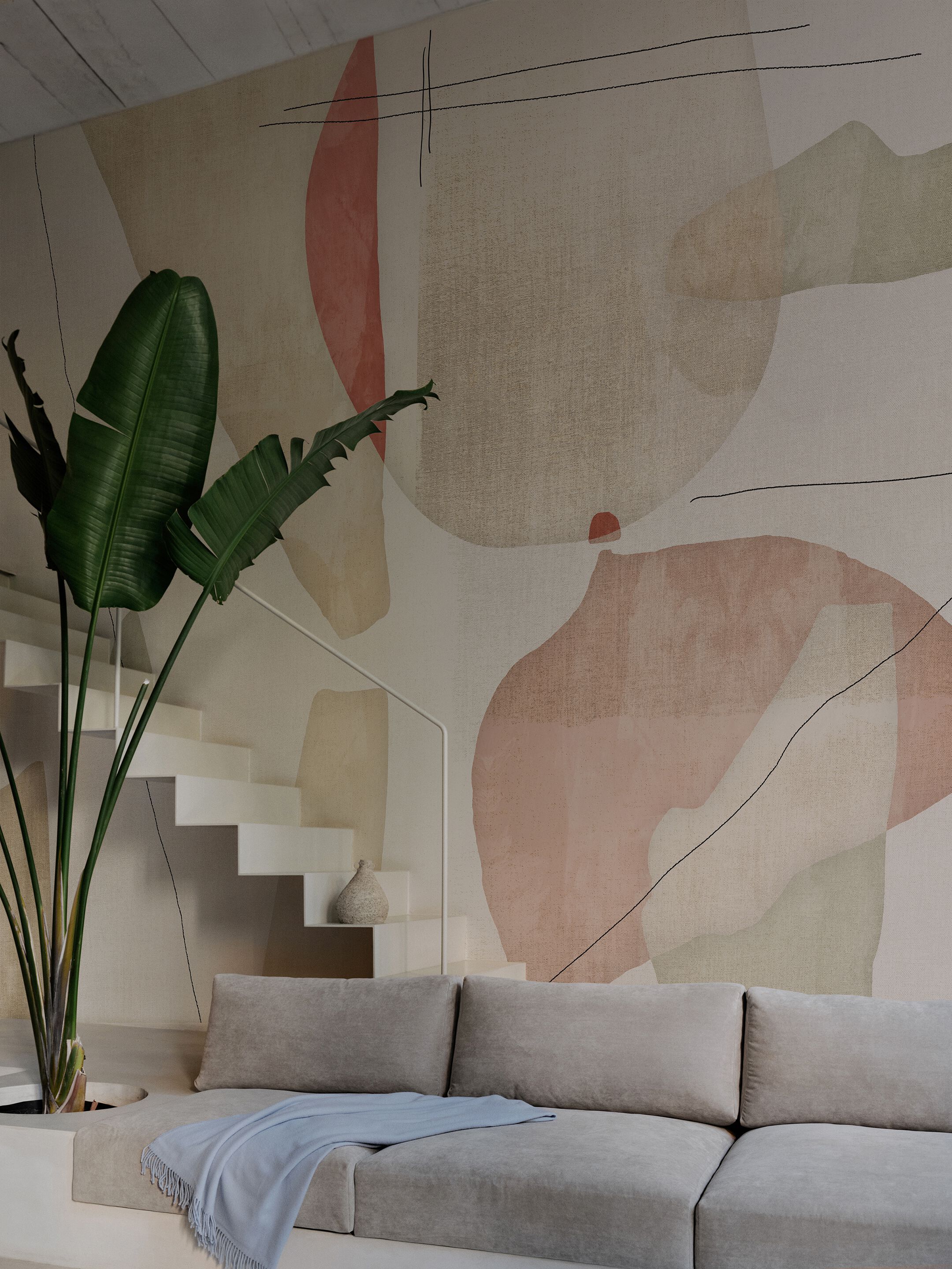 Обои из органического био-винила Wall&decò Современные обои 2025 года ARCH-00041706 - Вид №1