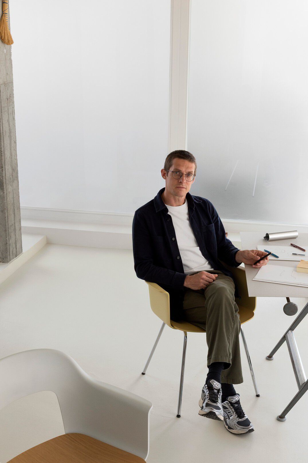 Мягкое кресло с открытой спинкой с подлокотниками Hay макет ARCH-00068393 - Вид №12