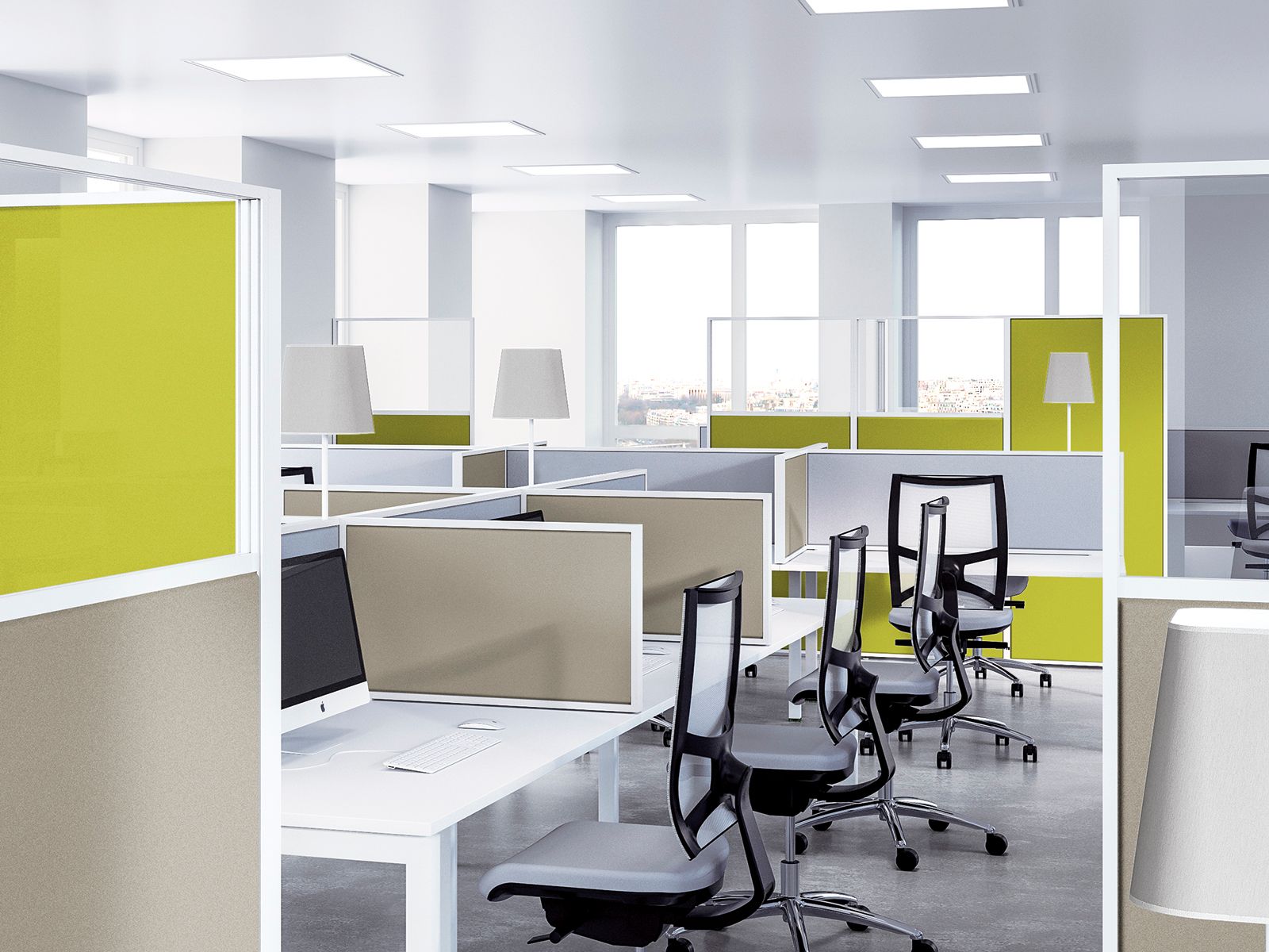 Модульная панель перегородки стола Manade остров ARCH-00113031 - Вид №1