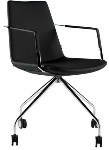 B&T Design Офисный стул на козелке с подлокотниками на колесиках Pera