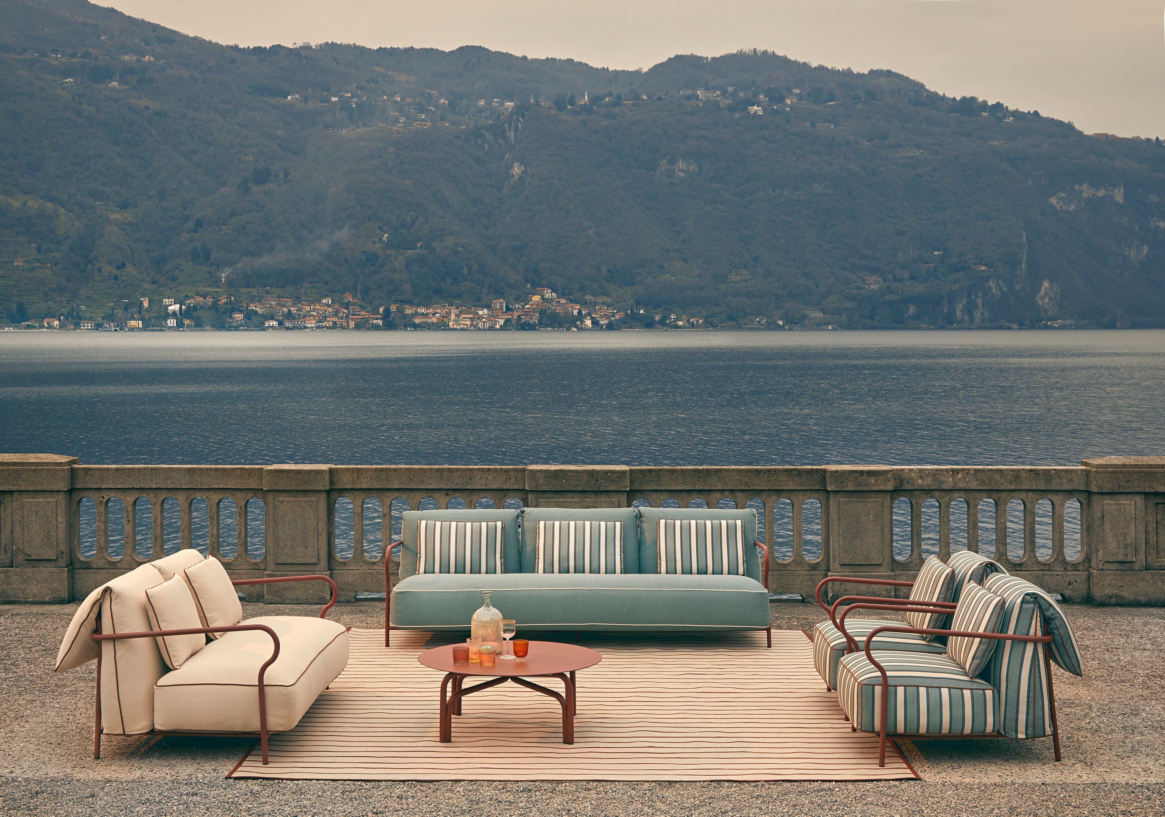 2-местный алюминиевый садовый диван Unopiù Salò ARCH-00135570 - Вид №7