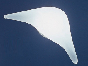 Утопленная лампа из дутого стекла