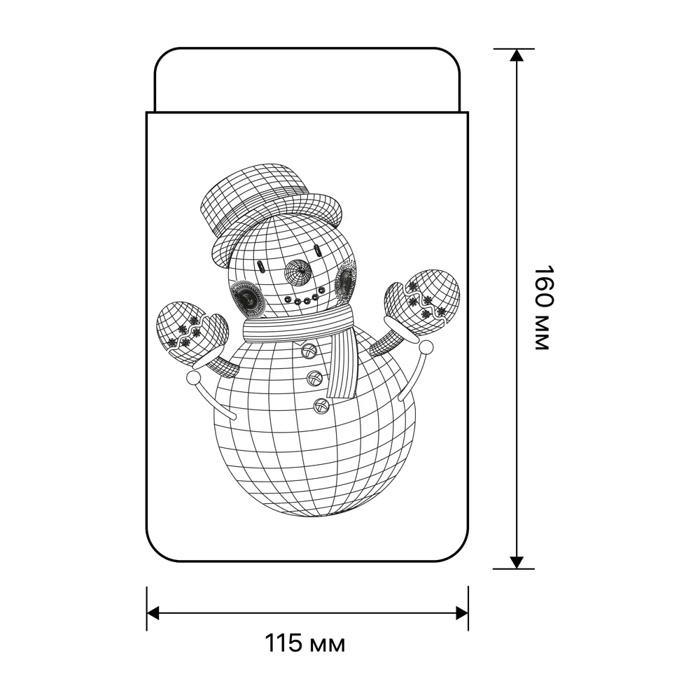 Светильник светодиодный Ritter Snowman 3D 29293 7 на батарейках STLM-2132009 - Вид №14