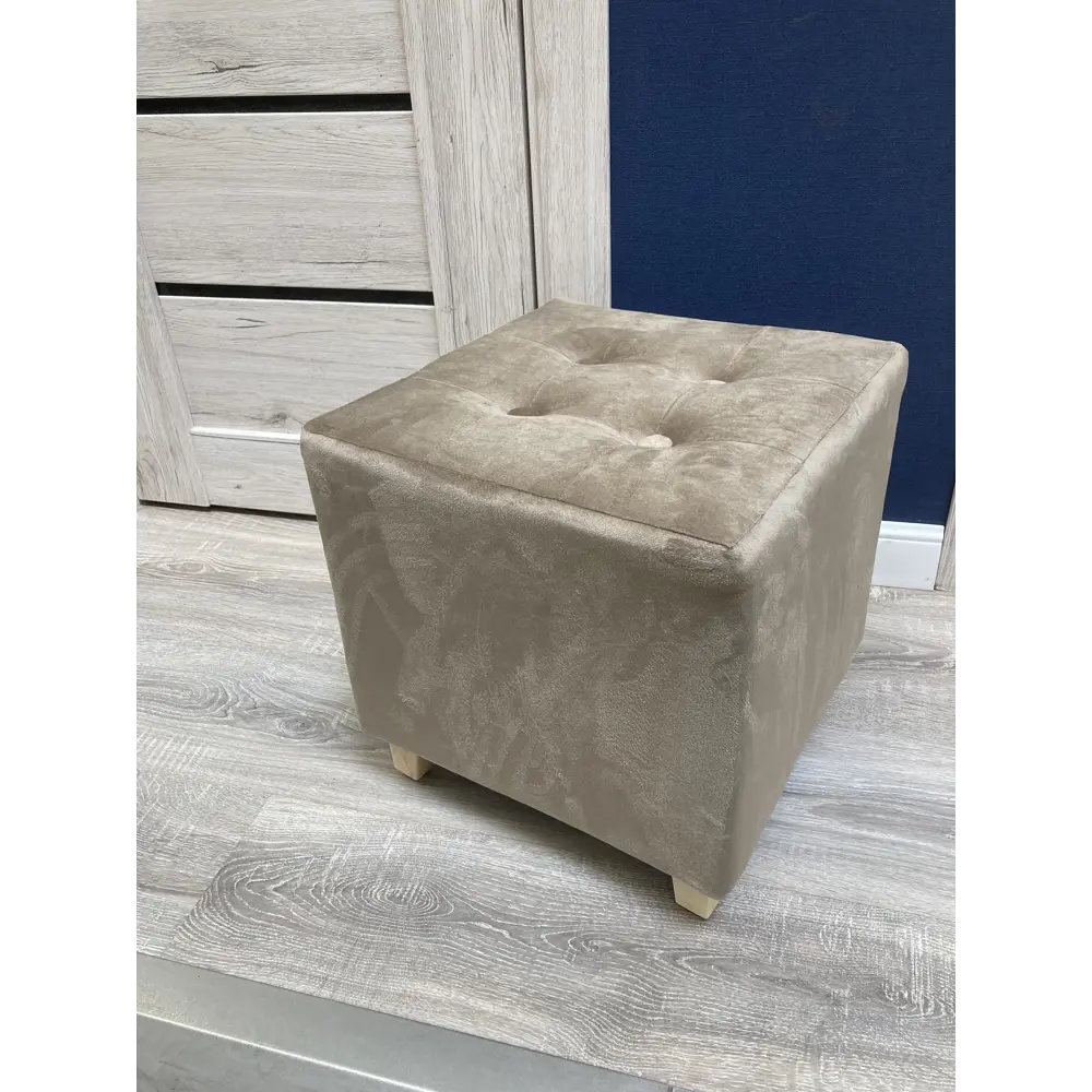 Табурет Atmosphera 35x35 см с обивкой цвет коричневый STLM-2151758 - Вид №3