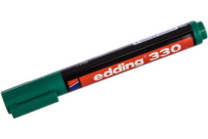 15563323 Перманентный маркер, зеленый, клиновидный наконечник 1.5-3мм E-330-4 EDDING