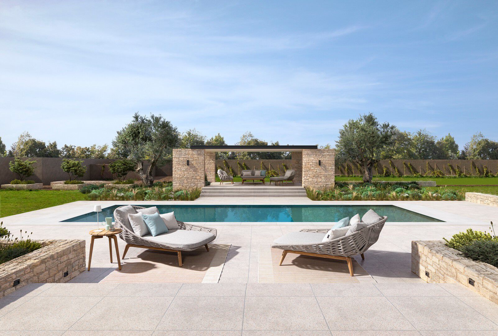 Садовая кровать из ткани и веревки BIZZOTTO Tamires ARCH-00041974 - Вид №4