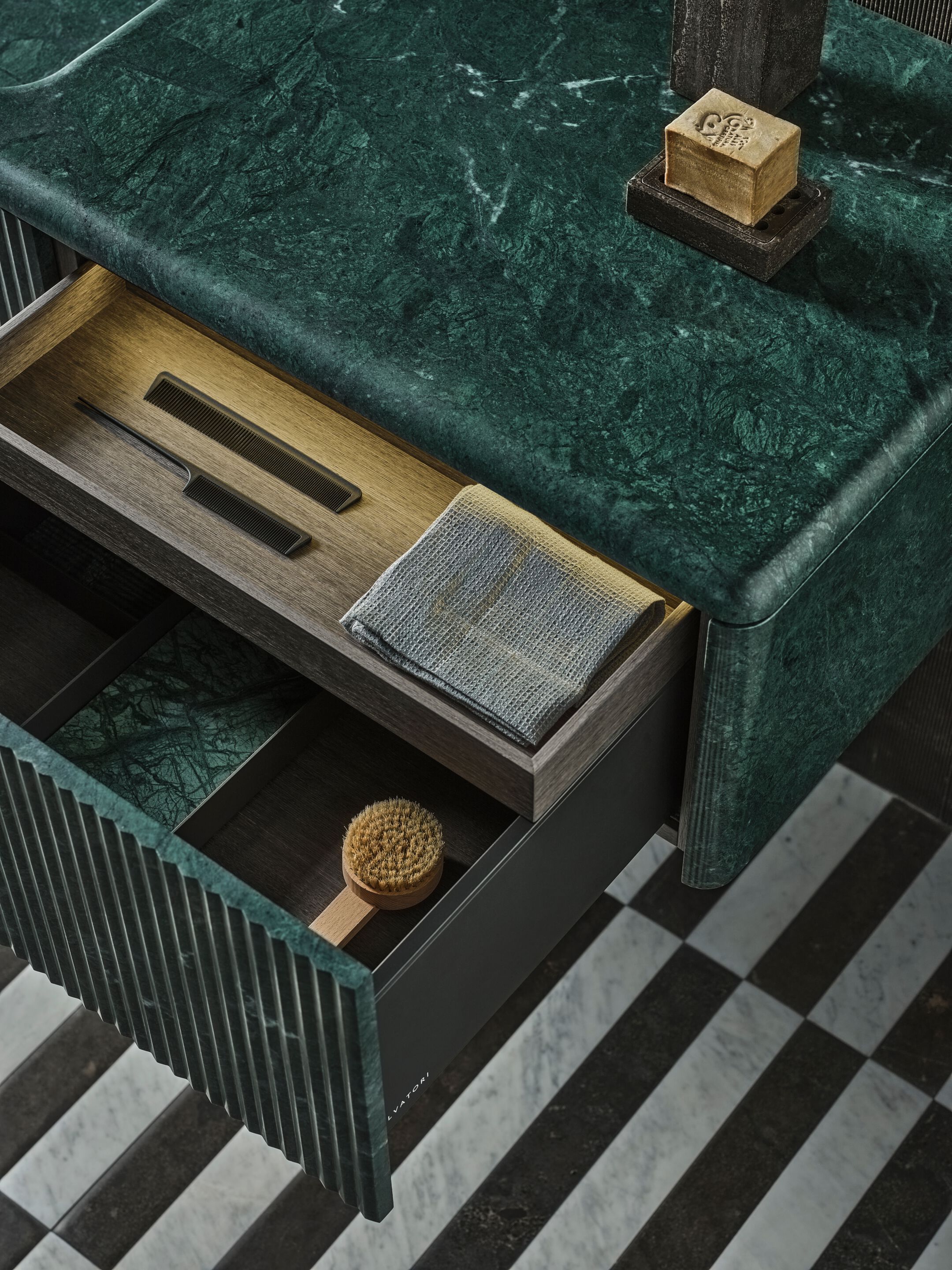 Каменный подвесной шкаф для ванной комнаты Salvatori NEREO ARCH-00116957 - Вид №10