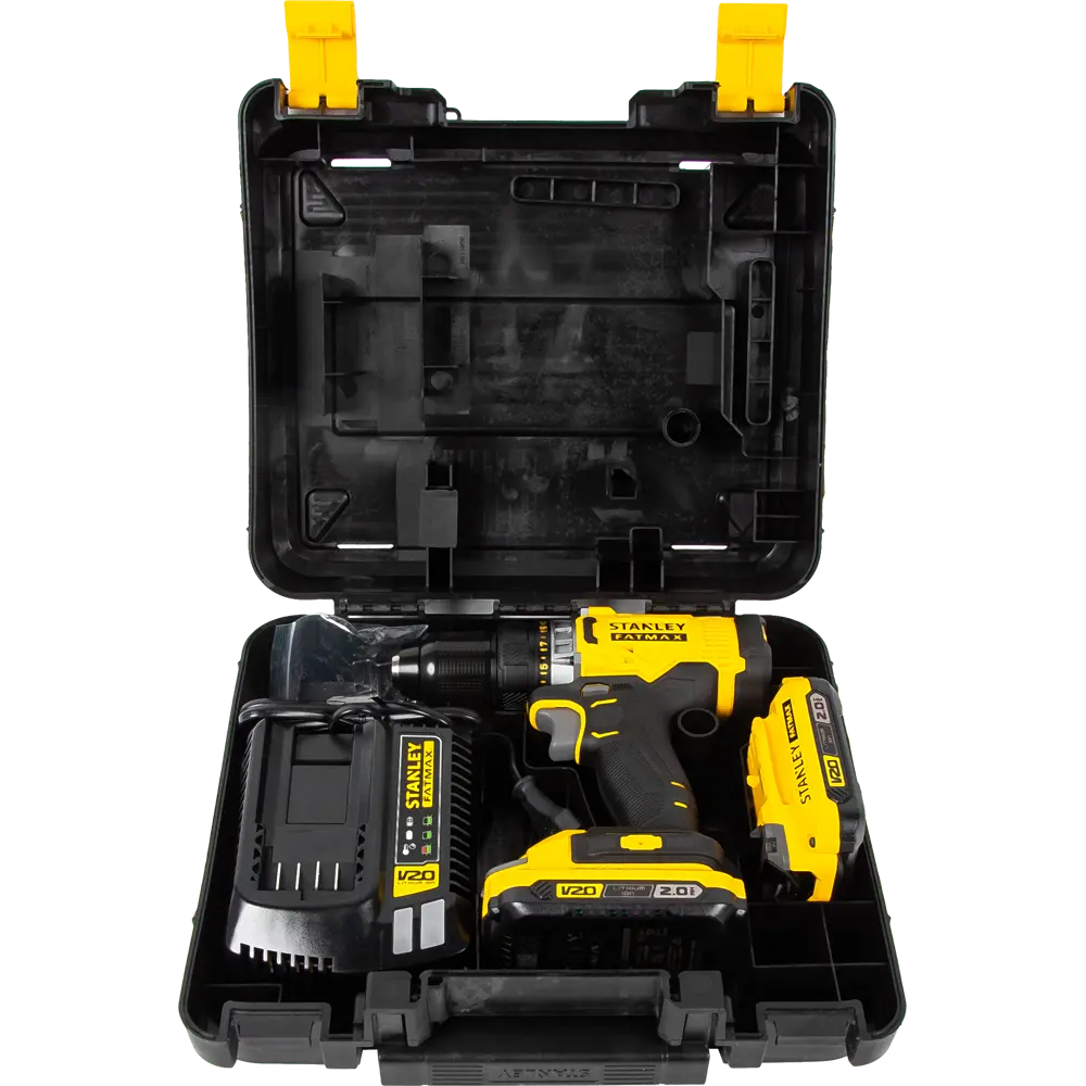 Дрель-шуруповерт аккумуляторная Stanley Fatmax SCD708D2K, 18 В Li-ion 2x2 Ач STLM-2073879 - Вид №6