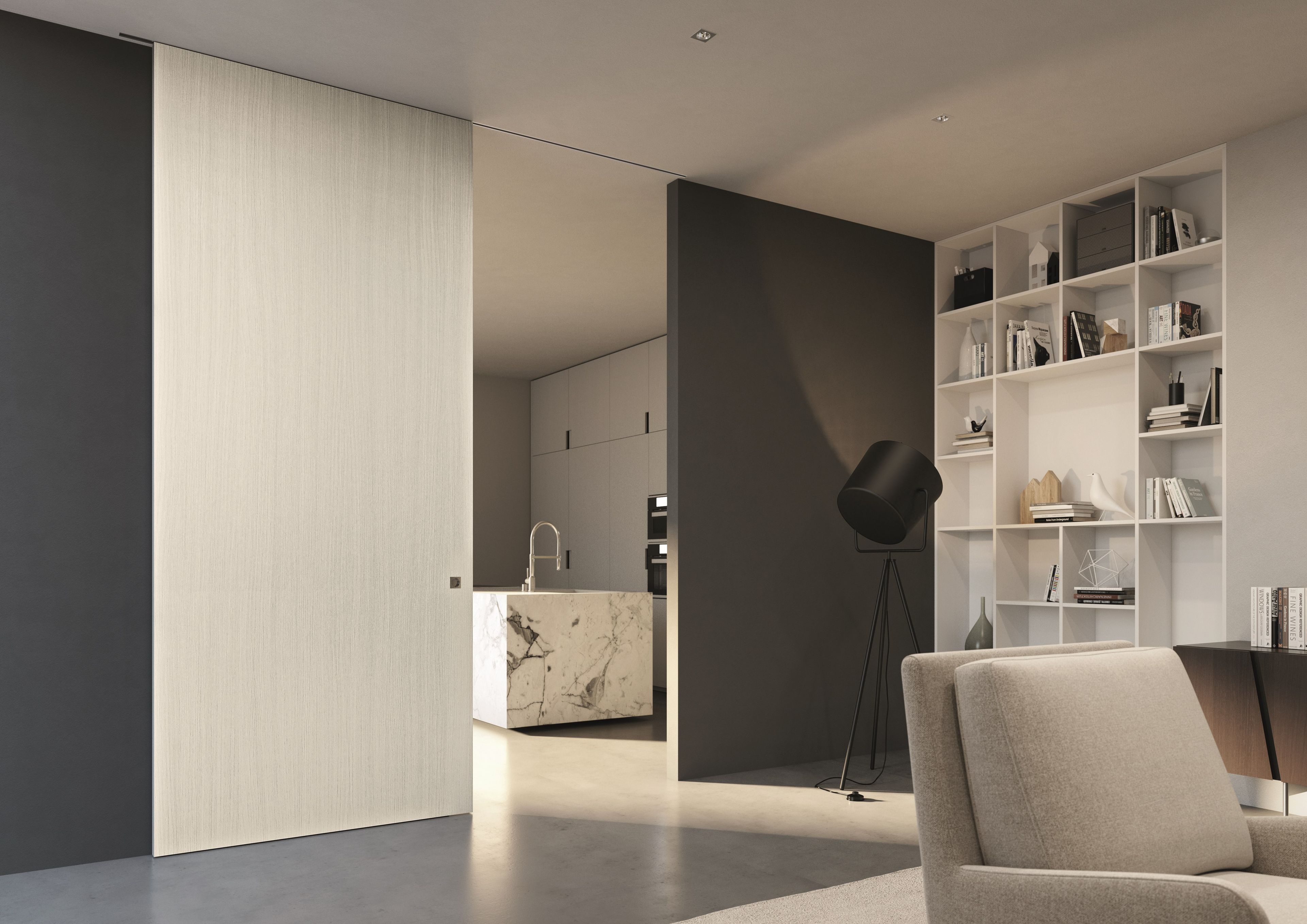 Бескаркасная деревянная дверь PIVATO le porte специальные раздвижные двери ARCH-00033679 - Вид №2