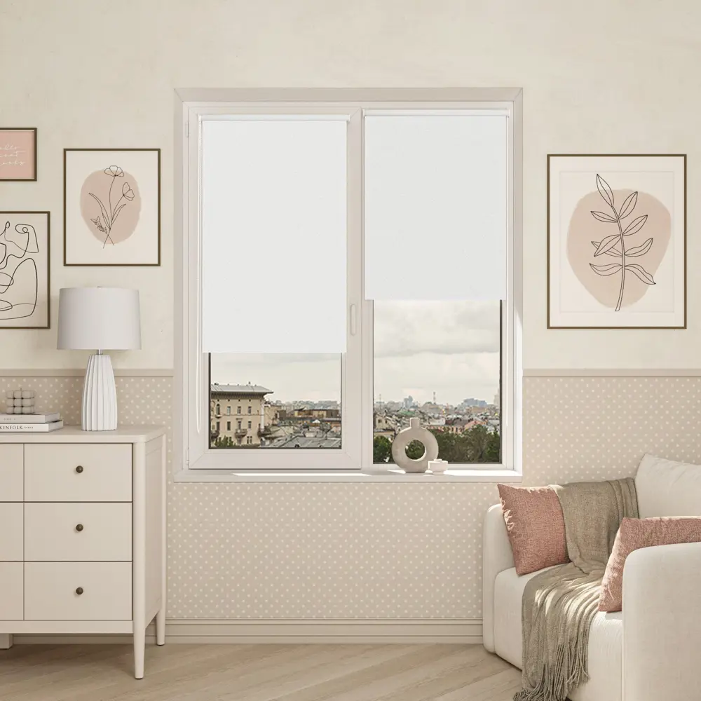 Штора рулонная блэкаут KREAFORTA Vorga 120x160 см белая STLM-2208832 - Вид №6