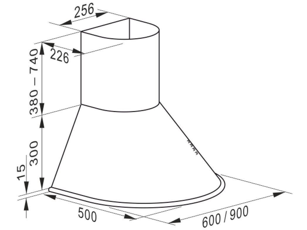 8169915 Вытяжка каминная Kaiser A 9423 RotBE Eco красный/золотистый, черный STDN-0096605 - Вид №2