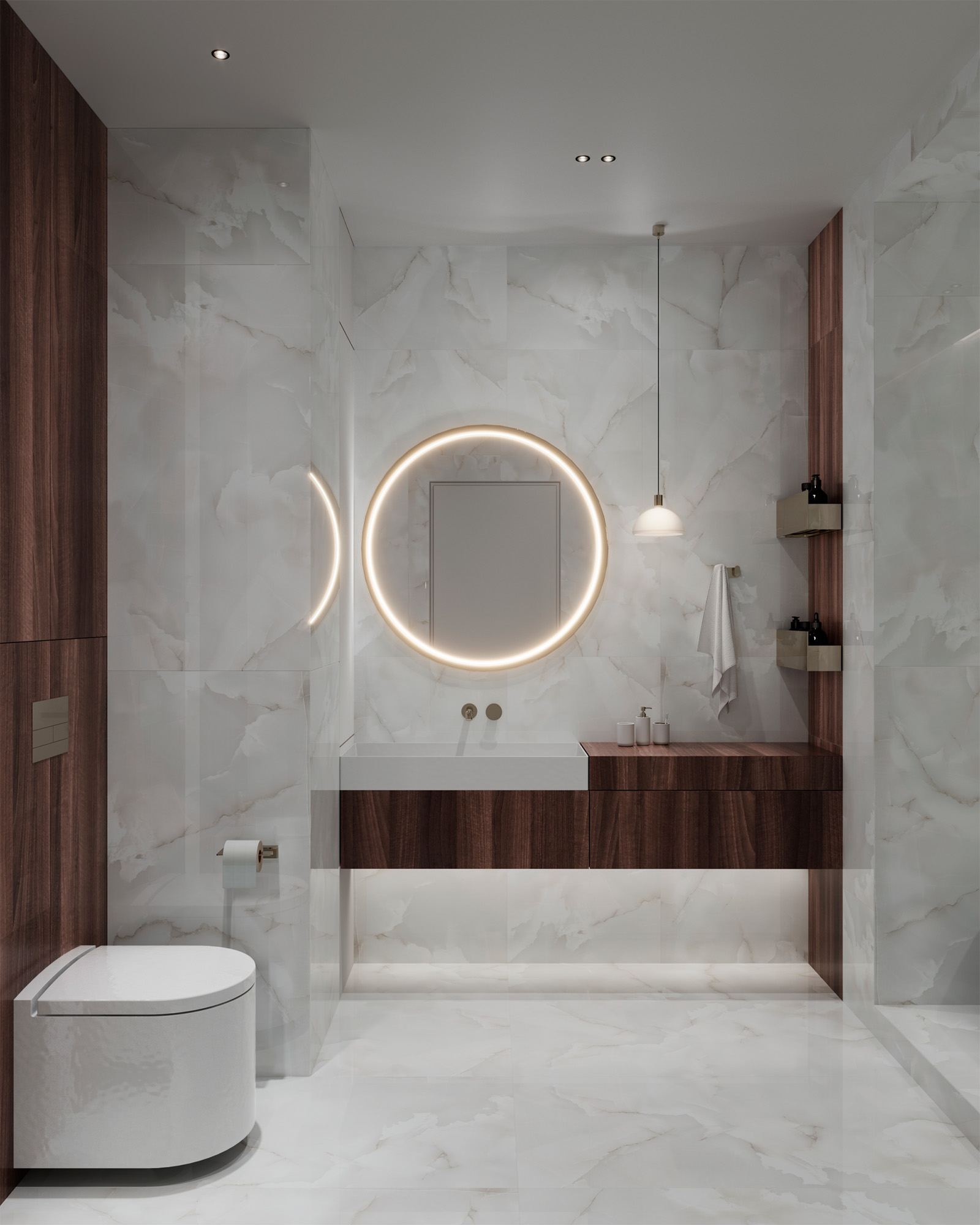 Керамогранит ONYX WHITE CLOUD 60х120 Arcadia Ceramica FP1027-A STLM-1566517 89384201  - Вид №1