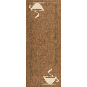Ковёр Kitchen-Decora 3490/75, 0.8х2 м, цвет коричневый