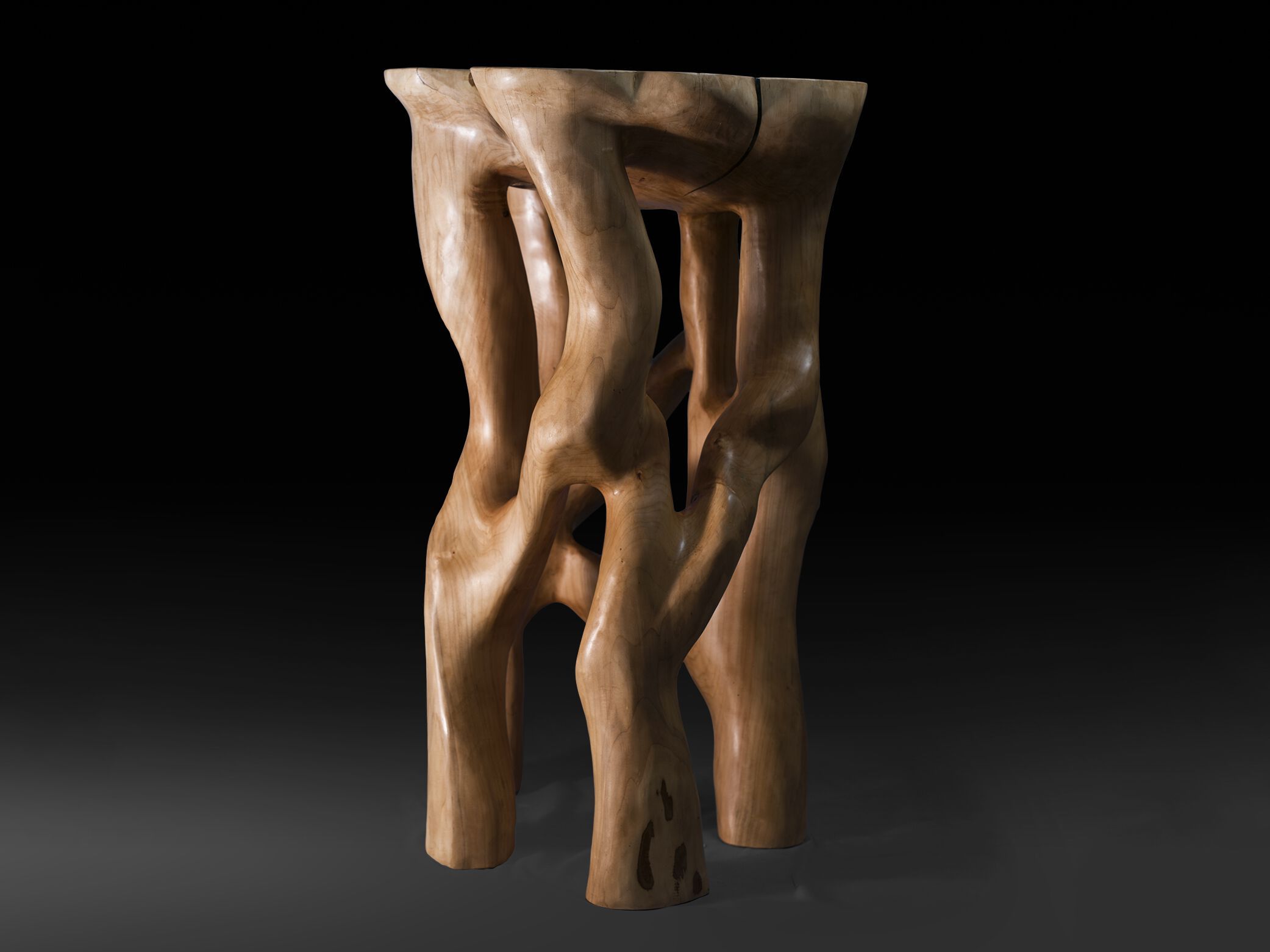 Высокий деревянный журнальный столик Logniture Перун ARCH-00049067