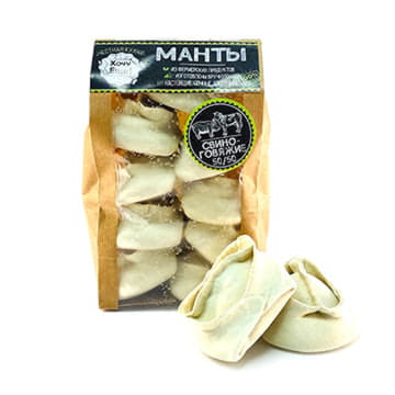 Манты свино-говяжие Честная кухня Хочу Ещё 1000 г Santreyd 23621 - Вид №1