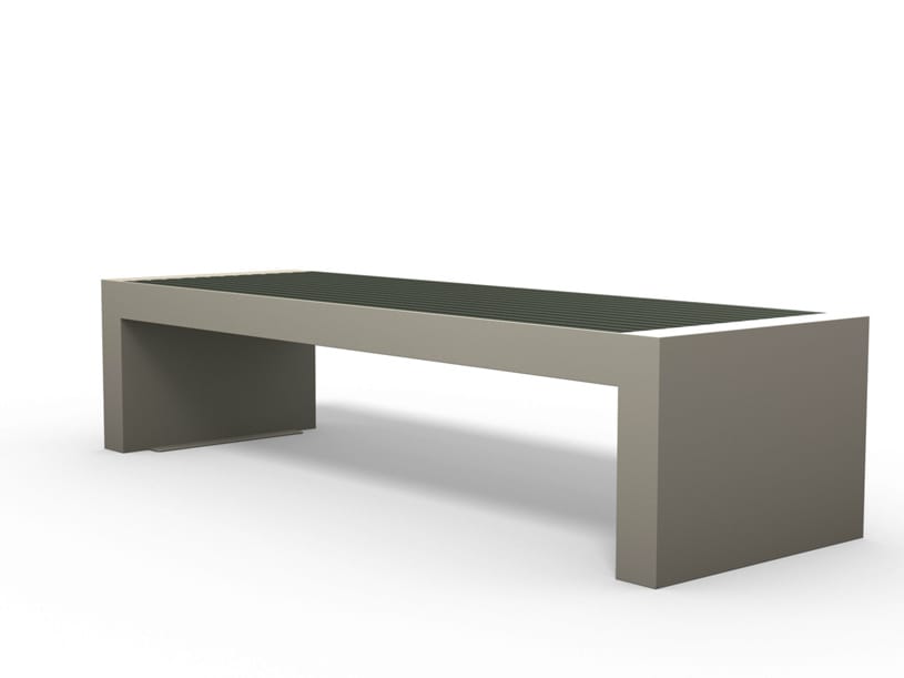 Скамейка из нержавеющей стали и ПЭТ без спинки BENKERT BANKE Comfony ARCH-00006165 - Вид №2