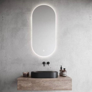 90757336 Зеркало для ванной o80401am с подсветкой 40х80см STLM-0370208 AURAMIRA