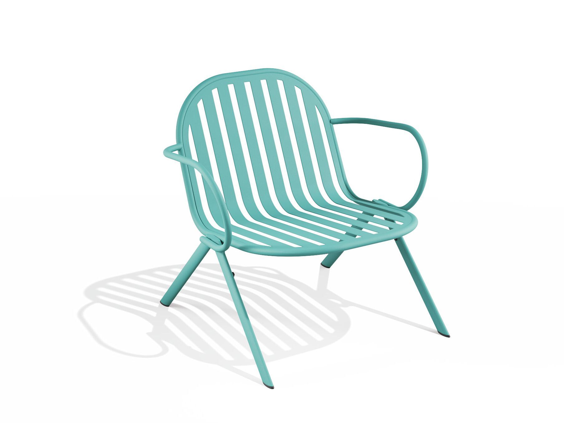 Штабелируемое стальное кресло с порошковым покрытием с подлокотниками BABEL D Melik ARCH-00149463