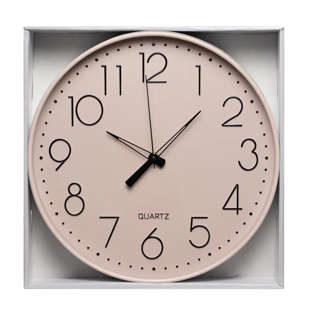 Часы настенные круглые пластик цвет розовый бесшумные ø30.5 см Santreyd STLM-2166101 - Вид №5