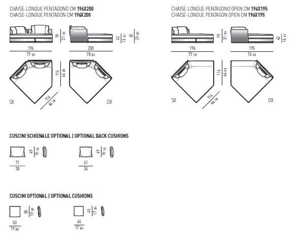 Модульный угловой диван из ткани Minotti ARCH-00085023 - Вид №11