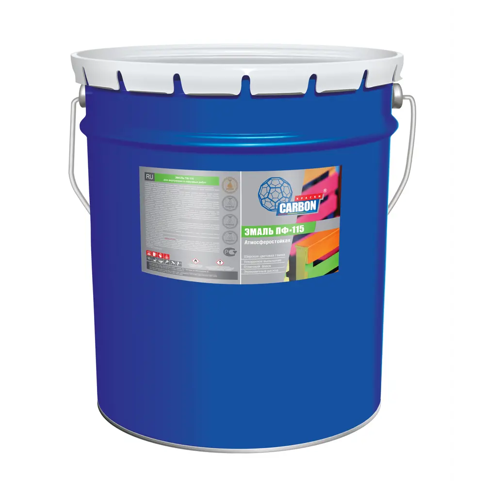Эмаль ПФ-115 Carbon Ral 1037 20 кг STLM-2164945