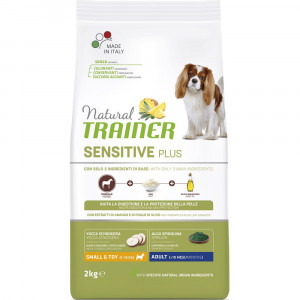 ПР0059555 Корм для собак TRAINER Natural Sensitive Plus гипоаллергенный рацион для мелких пород,конина сух.2кг NATURAL TRAINER