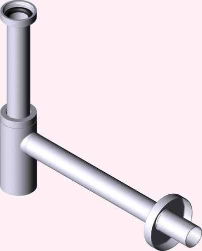 Канализационная арматура  Сифоны для умывальников и биде  Сифоны и выпуски для умывальников  Трапы VIEGA 440 190 Модель 5788  - Вид №3