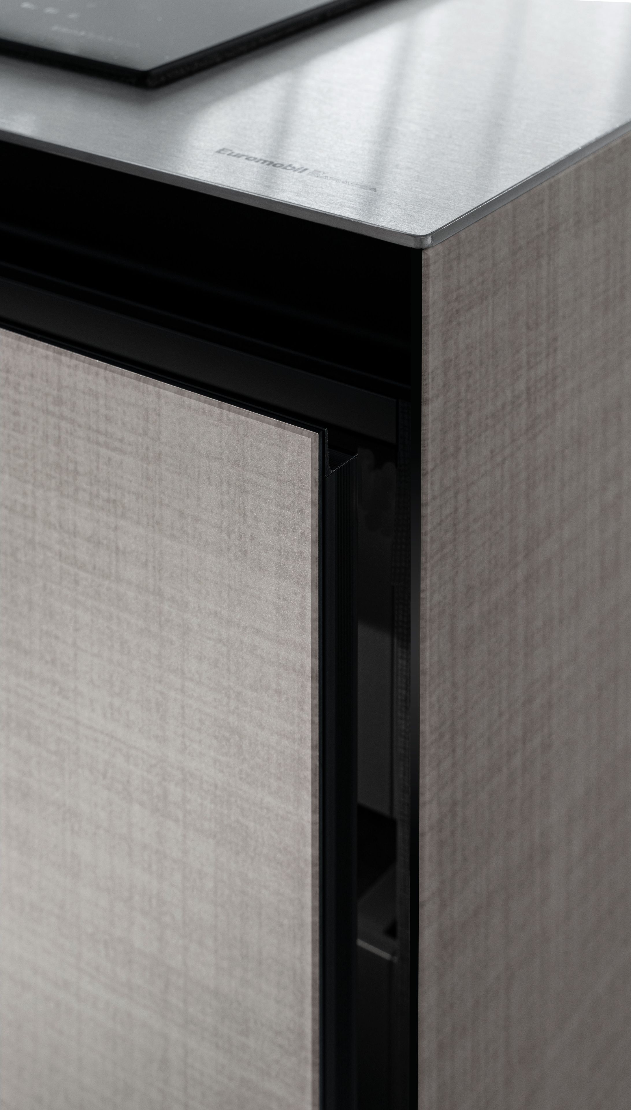 Встроенная кухня с островом без ручек Euromobil Telero ARCH-00131380 - Вид №3